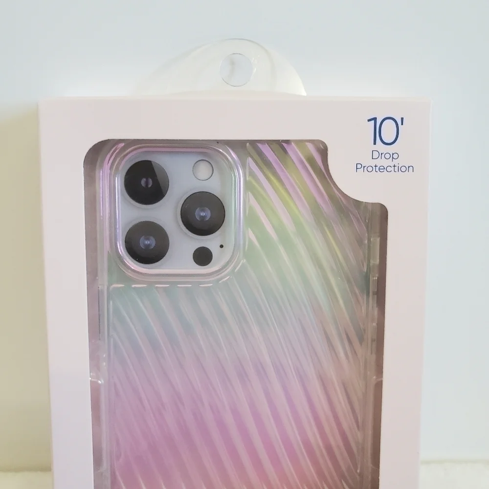 Nwt Onn. 12 Pro Max IPhone Iridescent Ridges Case